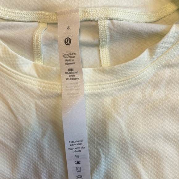 Abrasion-resistant training long sleeve - Elix - size 4 - Lululemon - nwt - Picture 2 of 3